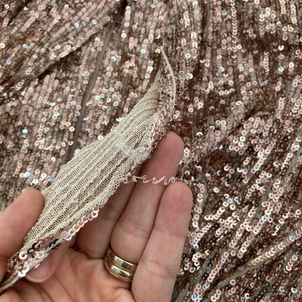 ELIZA J Sequined Zippered Halter Blouson Dress - Picture 11 of 14